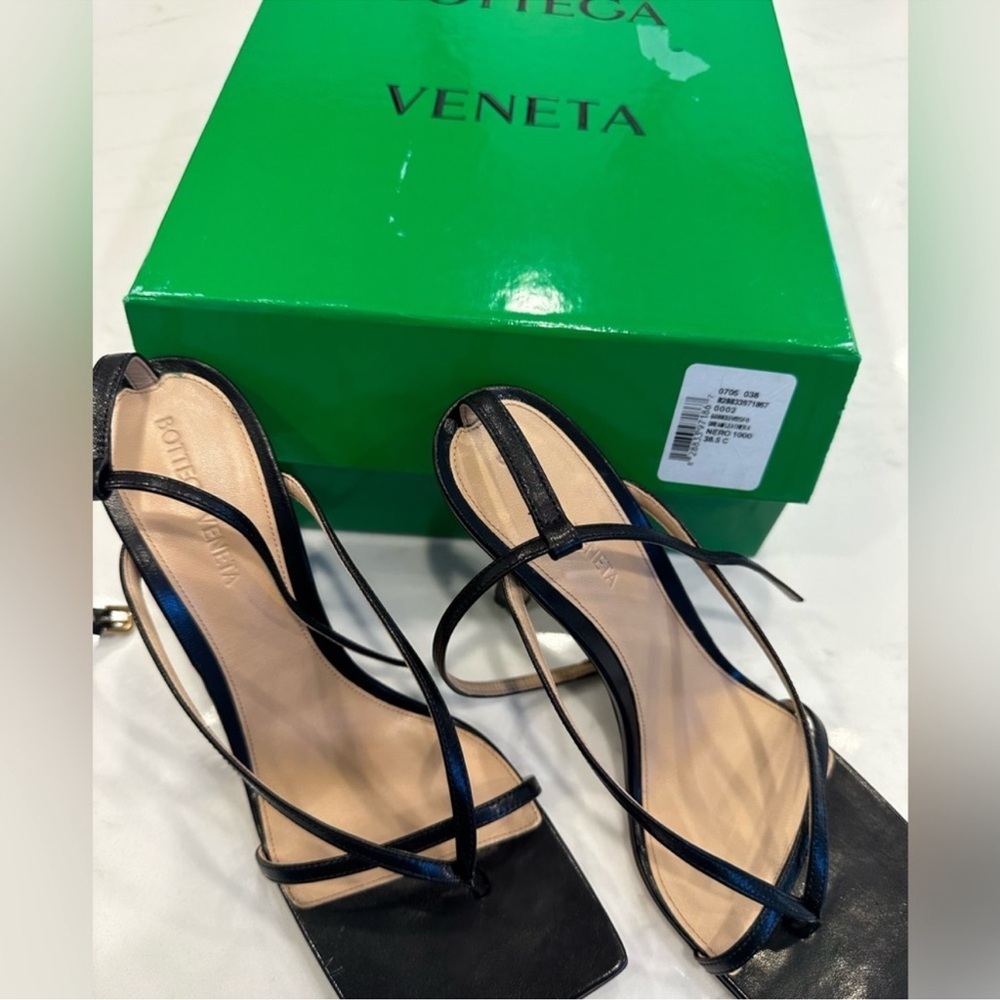 Bottega Veneta black stretch sandal 8.5 women - Picture 10 of 14